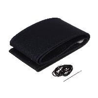 Оплетка экокожа гладкая, шнуровка, XL ,черная, карт. уп. (77110)