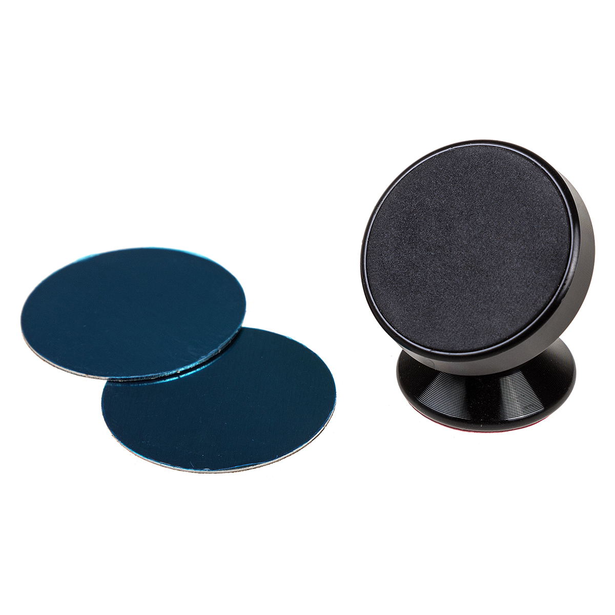 Держатель телефона магнитный, на панель, металл круглый, (D 3.5см, h 3.2см)Черный  SKYWAY S00303018