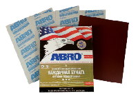 Бумага наждачная на тканевой основе (230*280мм) № 80, лист  ABRO STS- 80-R (уп 50 шт) 