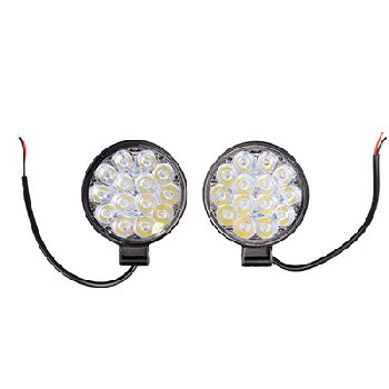 Фара светодиодная круглая D 84*45мм (14 диодов) 12V/24V 42W, Дальний свет, 2шт, к-т S07201095 (1/60)