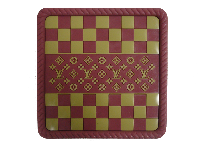 Коврик на панель плоский 150*150мм, Шахматка Louis Vuitton