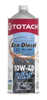 Масло моторное TOTACHI EcoDiesel CK-4/СJ-4/SN 10W40 ( 1 л.)  п\синт диз (уп.12 шт.)