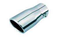 Насадка на глушитель d55D 70 L160мм, округлый край, хром  арт ТМ-611
