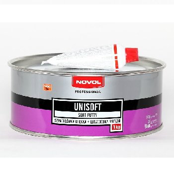 Шпатлёвка мягкая UNISOFT, 1.0 кг. (1153) NOVOL (1/8)