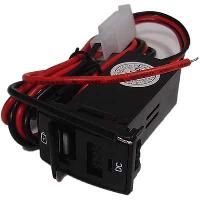 Разъем в штатную заглушку MAZDA, 1 USB* 2.1 mA + индикатор,  YCL304 