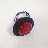 Фонарь габаритный 12/24V  6 SMD круглый D4 см водонепроницаемый, красный , шт.