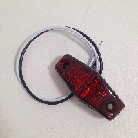Фонарь габаритный 12/24V  2 LED ромб , красный , шт.