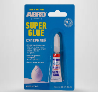 Супер-клей секундный, 3гр   SG-747-AM-RE,  ABRO       (уп.12 шт.)  