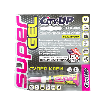 Супер-клей-гель ПРОФИ, 3 гр, UP-82,  CityUp  (уп.12 шт)  
