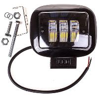 Фара светодиодная  115*120*58 мм (3 диода) 12/24V 30W, Дальний свет, шт. SKYWAY S08401037 (1/40)