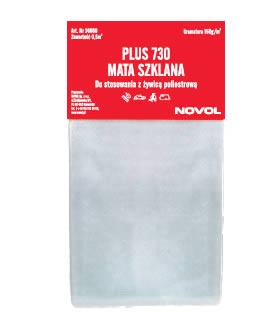 Стекломат PLUS 730 (плотность 450 г/м2), 0.5 м2  (36003) NOVOL (1/15)