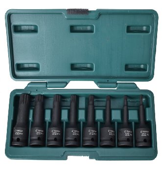 Набор ударных торцевых ключей SPLIN 1/2" 8 предметов  (08058) TSTOP