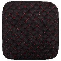 Накидки экозамша, переднее сиденье без cпинки 41*41см, ЧЕРНЫЕ с красн строчкой, шт.SKYWAY S01304005