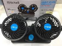 Вентилятор двойной 12-24V D130мм, HX-T305 с USB-разъемом