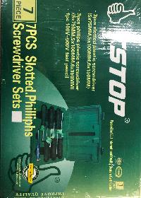 Набор отверток с тестером 220V (7 предметов), к-т 09025 TStop