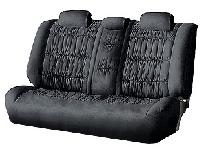 Чехлы экокожа, 3Dобъем, задний ряд, цельная спинка, Черный, к-т 1 шт. PRESIDENT (1101001-400 BK) 