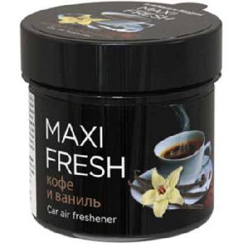 Ароматизатор на панель гелевый банка пластик КОФЕ И ВАНИЛЬ,100 гр MAXIFRESH CMF-113 (1/24)