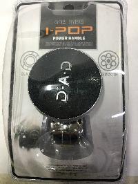 Ручкa на руль Лентяйка (спинер) круглая черная, надпись серебро D-A-D, блистер      i-POP