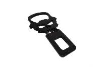 Заглушка ремня безопасности металлическая черная-Открывашка (ЧЕРЕП), DP-530, шт