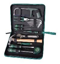 Инструмент бытовой ( 19предметов) с молотком и ножовкой, тканевый пенал 04110 SATA  