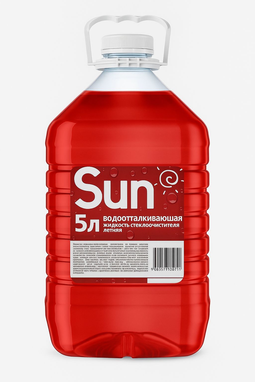 Омыватель стекла летний водоотталкивающий  (Стеклоомывающая жидкость) SUN, 5л (1/4) 