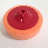 Губка полировальная (тип B) средняя розовая D 125мм, под резьбу М 14, NOVOL (39810)