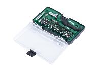 Отвертка с рукояткой храповой 1/4" ( 49 предмет) реверсивная, биты и головки, пенал, к-т  05494 SATA