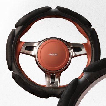 Оплетка замша Sponge classic, S (35-37 см) Черная, 6 подушечек замша Черная SKYWAY S01101060