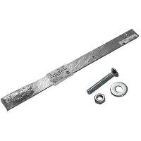 Планка крепления брызговика 400*400 с крепежом (2 шт), к-т DA-02206/9102