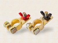 Клемма АКБ латунное покрытие, крепление-барашек М8, к-т  KL 063  (Euro type 1) Klemos (1/75)