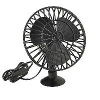 Вентилятор 24V D12см 5", решетка пластик, крепеж-присоска, штекер прикуривателя S01901002 SKYWAY