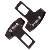 Заглушка ремня безопасности металлическая черная ТRANSFORMERS (2 шт), к-т  HX-113 Transformers SW