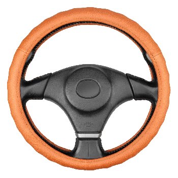 Оплетка кожа гладкая рельефная Base Gorilla-2 M (37-39 см) Коричневая SKYWAY S01102559		