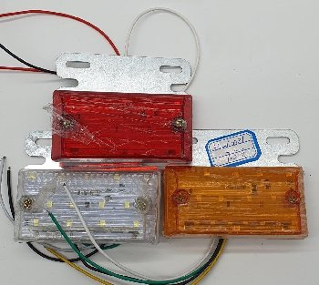 Фонарь габаритный 24V  50*100мм, арт SQ-C-021, красный, шт    (уп 2 шт)