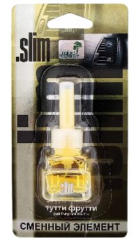 Ароматизатор на дефлектор жидкий SLIM (Сменный блок) Тутти Фрутти (8 мл.) SMRFL- 115
