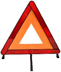 Знак аварийной остановки пластик, пластик.ножки, отражатель/ пенал, TOPAUTO (RT199) (уп.10/40 шт.)