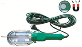 Лампа-переноска 220V, метал корпус, шнур 10 м, с магнитом до 100w    08011 TStop