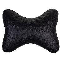 Подушка подголовник Косточка экокожа, 30*21 см, Черная, SKYWAY S08001011 (1/15) 