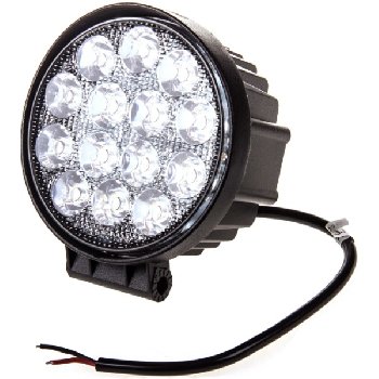 Фара светодиодная круглая D115* 50 мм (14 диодов)12V/24V 42W, Ближний свет, шт. S07201020 SKYWAY