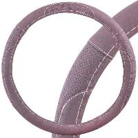 Оплетка экокожа с перфорированными вставками Art-4, M (37-39 см), серая SKYWAY S01102313