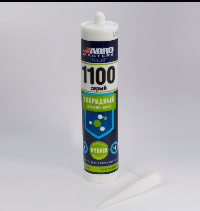Герметик-клей гибридный, 280 мл, туба под шприц, Серый  HS-1100-GRY-RE   ABROMasters  (1/12)