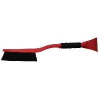 Щетка для снега со скребком, пластиковая ручка 60см, теплое покрытие, BK/RD SKYWAY S07801021  (1/12)