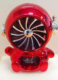 Ароматизатор на панель с солнечной батареей TM-826 Космонавт Красный металлик 