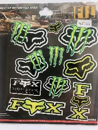 Наклейка светоотражающая MФNSTER (набор 10 предметов) PKTT-144, шт