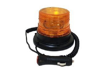 Маячок проблесковый на магните 12-24V, диодный, 12W, 12LED, в прикуриватель (49876)