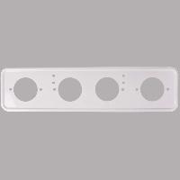 Рамка номера металлическая белая S04101007 SKYWAY (уп.20 шт.)