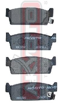 PF-2200/2126/2270/2422 Тормозные колодки Akyoto AKD-22202 N.Cedric,Gloria 91->,Skyline 98->  RR