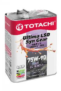 Масло трансмиссионное TOTACHI Ultima Gear LSD GL-5 75W90 ( 4 л.) синт (уп.6 шт.)