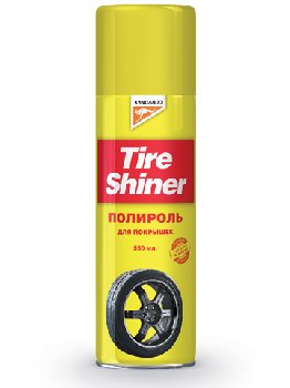 Полироль-очиститель шин, 550 мл, спрей, Tire Shiner KANGAROO (330255) (1/12)