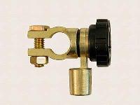 Клемма АКБ латунное покрытие, крепление-болт М8, с выключателем массы, Минус, шт.  Klemos  KL 028